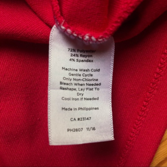 Talbots Red Sheath Dress, EUC, 4P - Picture 12 of 15